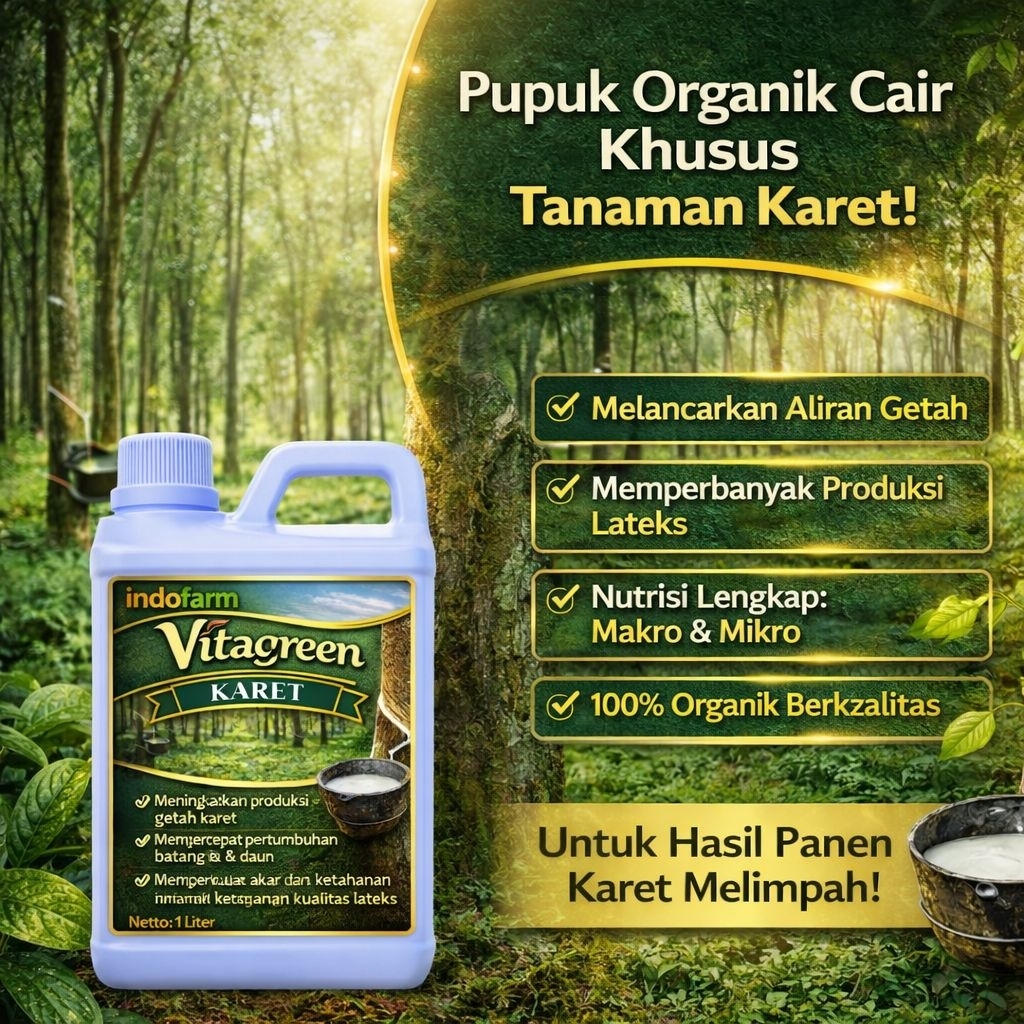 Pupuk Cair Tanaman Karet 1 liter/Pupuk penyubur perangsang Getah karet