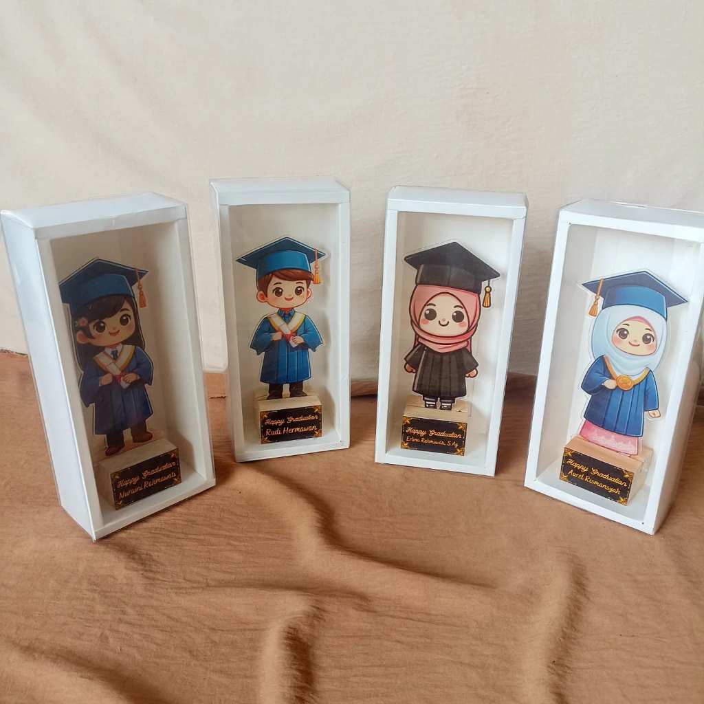 Ajisai.flo gift box akrilik premium hadiah wisuda akhirusanah wisudah tahfidz box mika minimalis kad