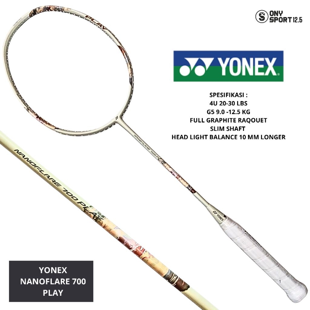 RAKET BADMINTON YONEX NANOFLARE 700 PLAY 100% ORI