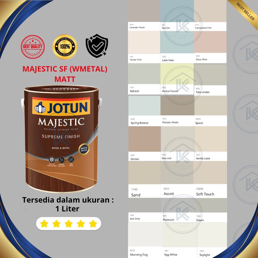 Jotun Majestic Supreme Gloss Matt 1L Cat Premium Interior Jotun
