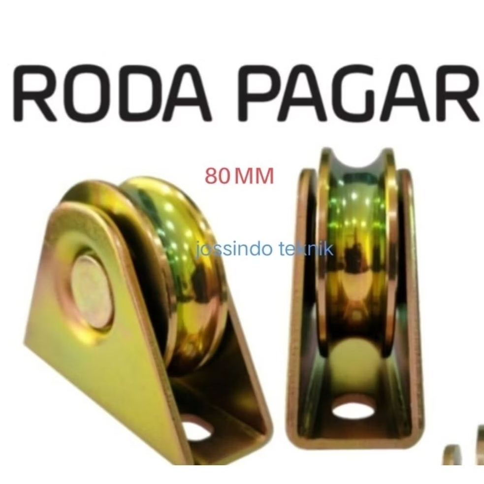 Roda Pagar Besi 80mm Bulat / Roda pagar 80mm besi behel