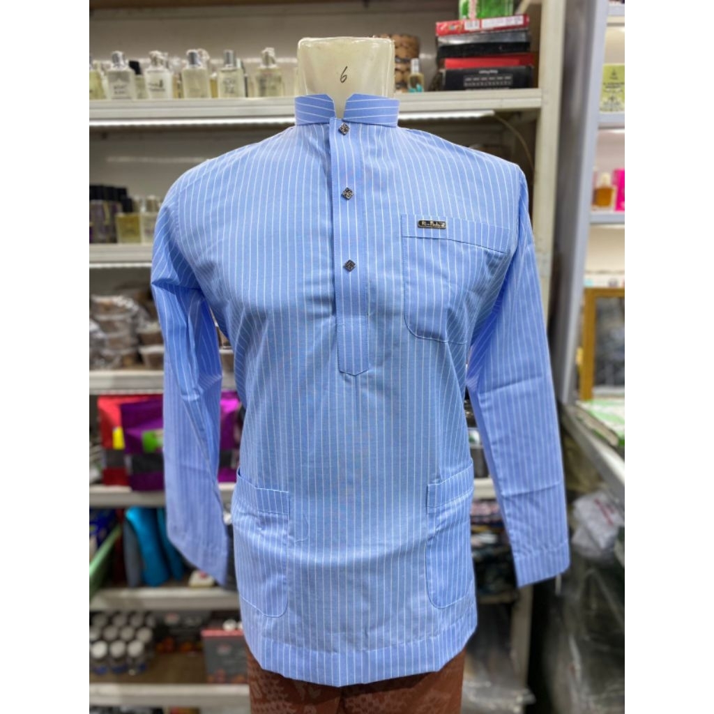 Baju Koko muslim Al Madani Salur garis viral