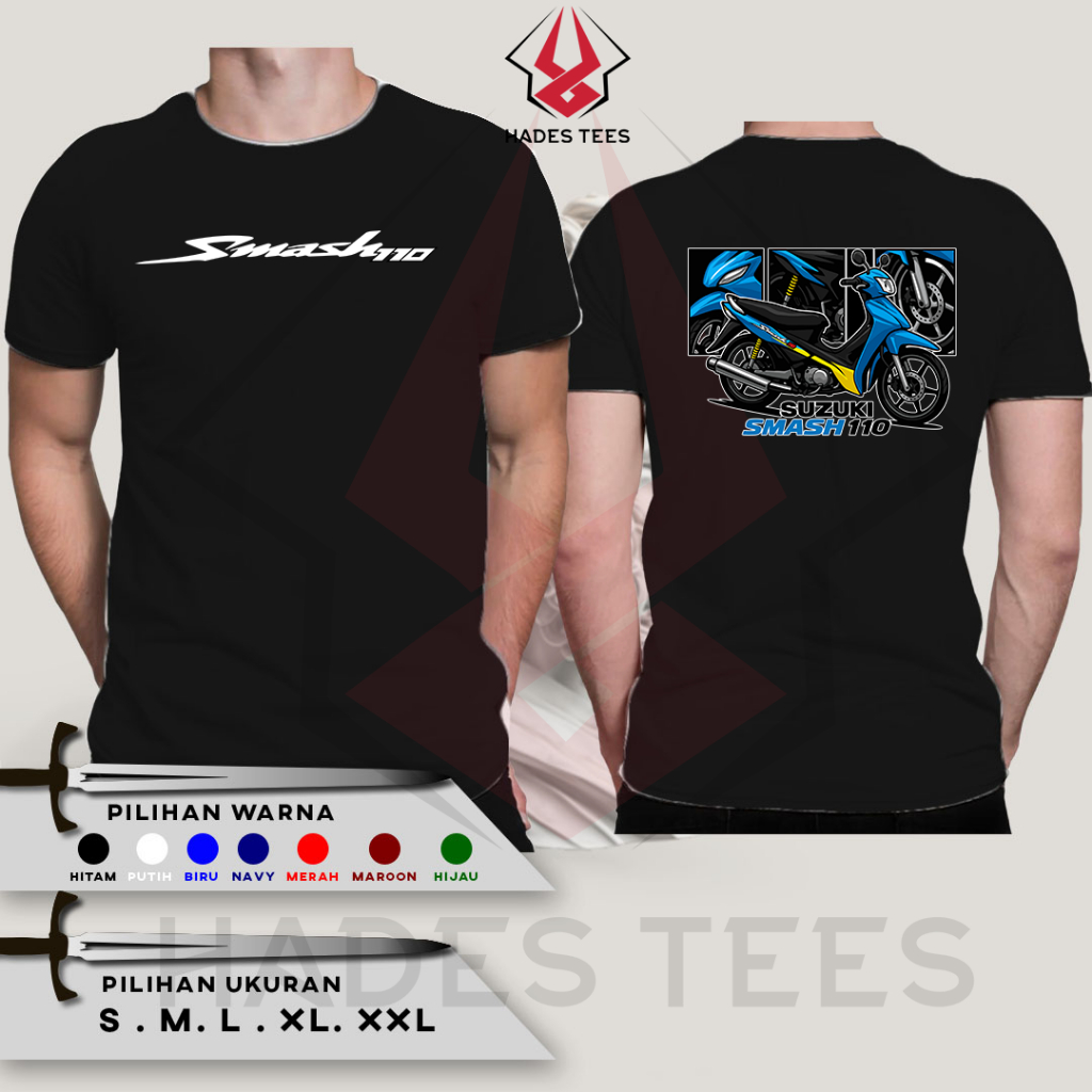 Kaos Baju SUZUKI SMASH Kaos Distro Combed 30S
