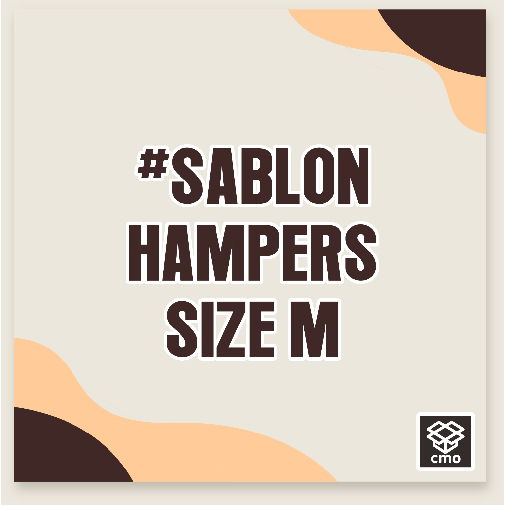 Custom Sablon box Hampers Size (M) + SABLON 1 WARNA | custom desain | custom sablon | Bebas Desain |
