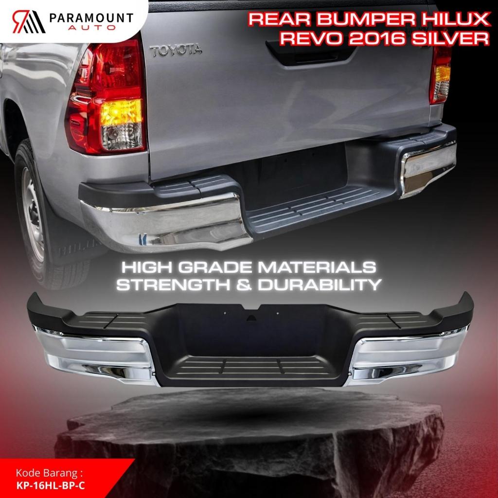 Rear Bumper Toyota Hilux Revo 2016 Silver Bemper Belakang Hilux Revo Cover Bumper