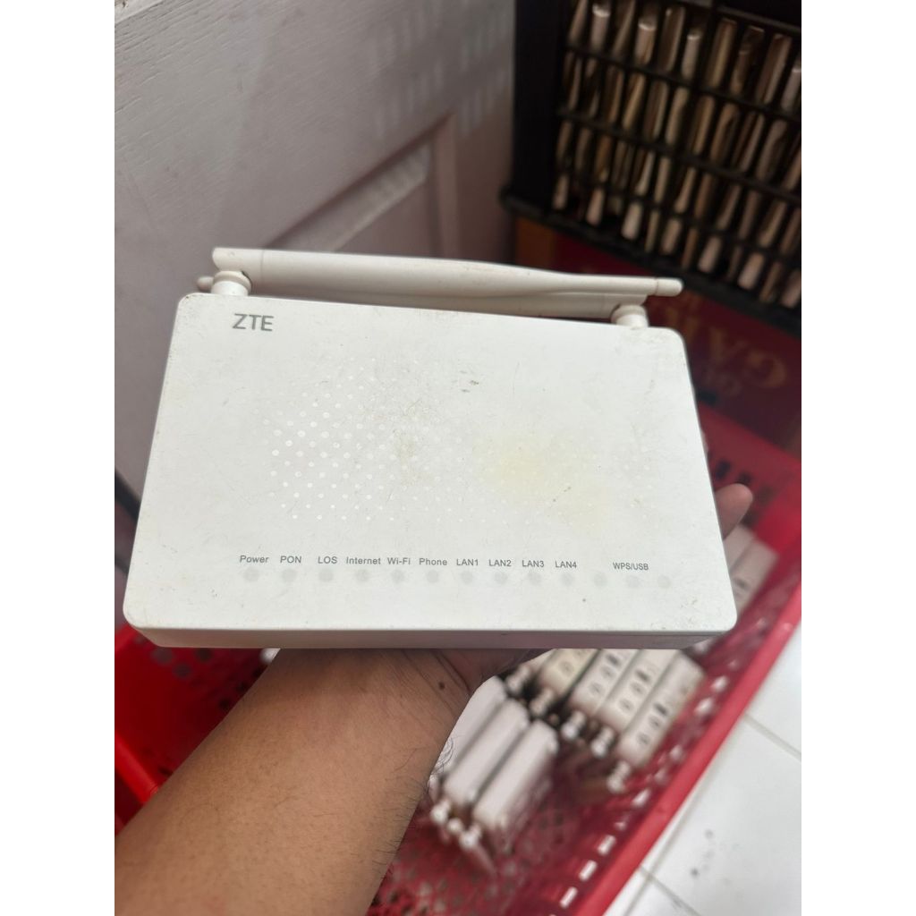Router ZTE F660 V2 Port Biru+ Adaptor Normal
