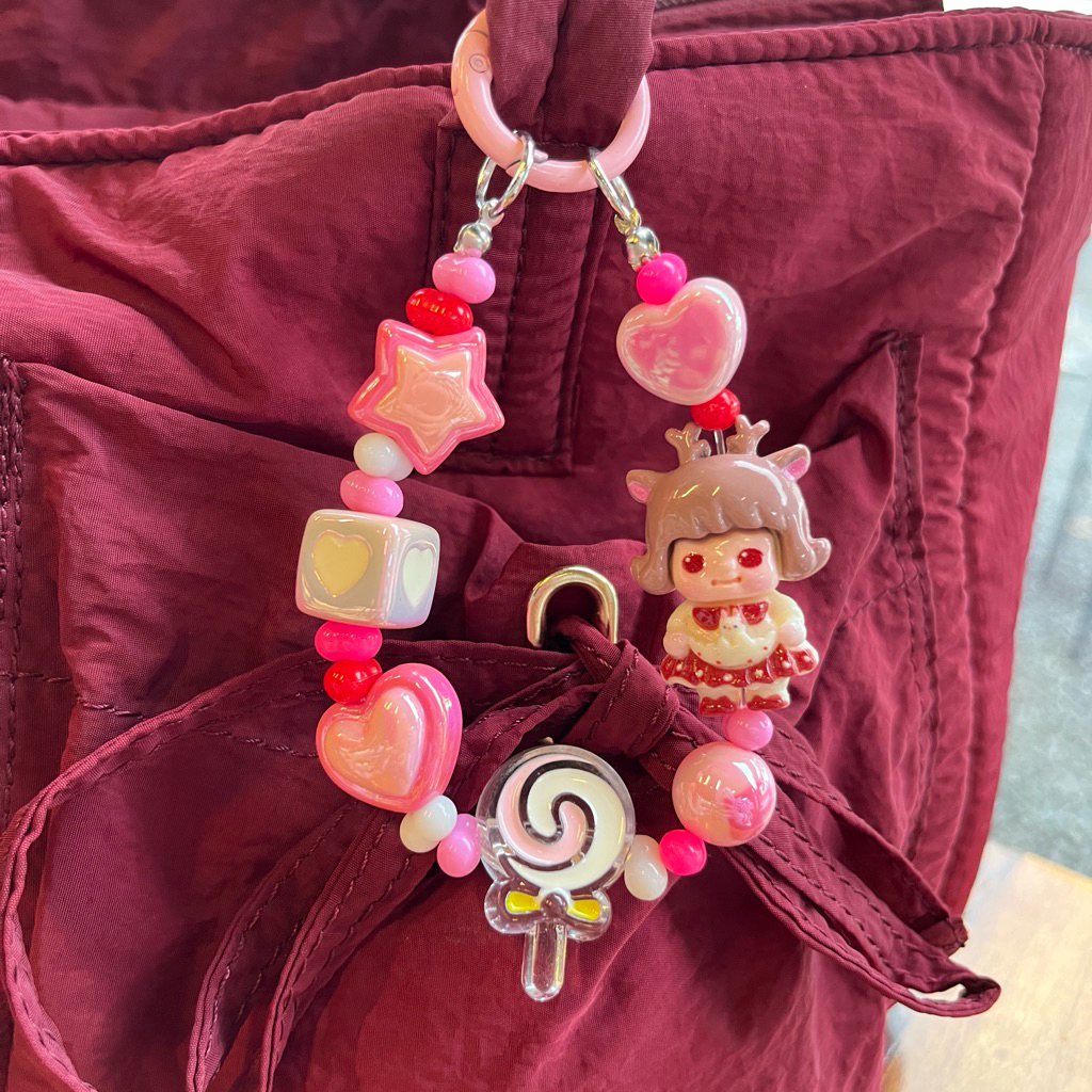 Pink Gantungan Tas | Gantungan Kunci Alice in Wonderland