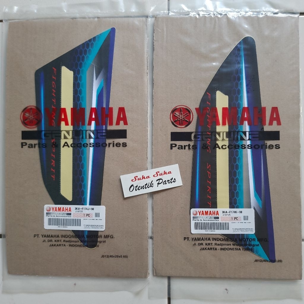 Striping Stiker Lis Box Aki Rx King Rxking 2007 Biru Ori Ygp | 3KA-F174J-90 3KA-F174K-90