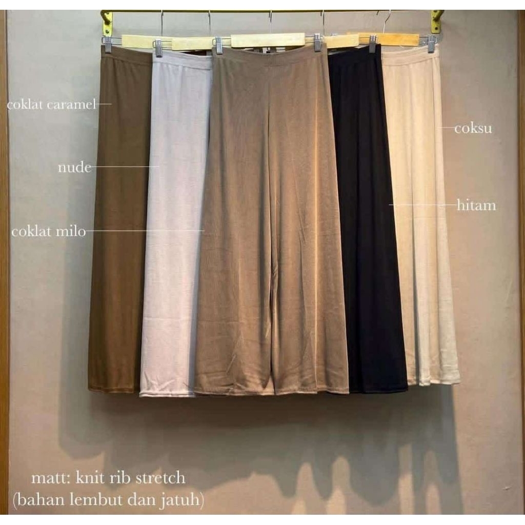 Paket Usaha Celana Wanita Cutbray/Kulot Bahan Knit Rib