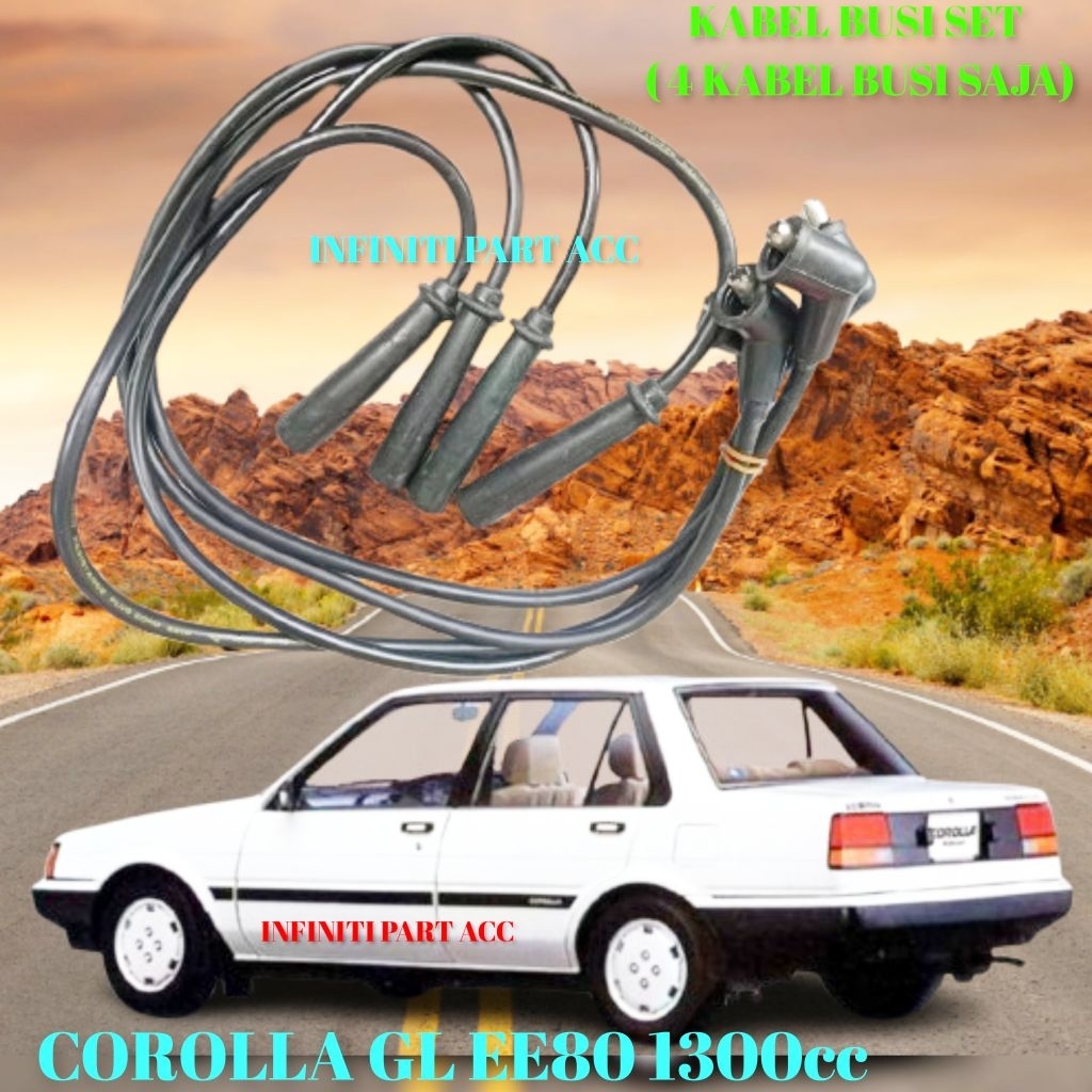 KABEL BUSI COROLLA SE SALOON GL EE80 SE EE90 TWINCAM EE90 1300CC