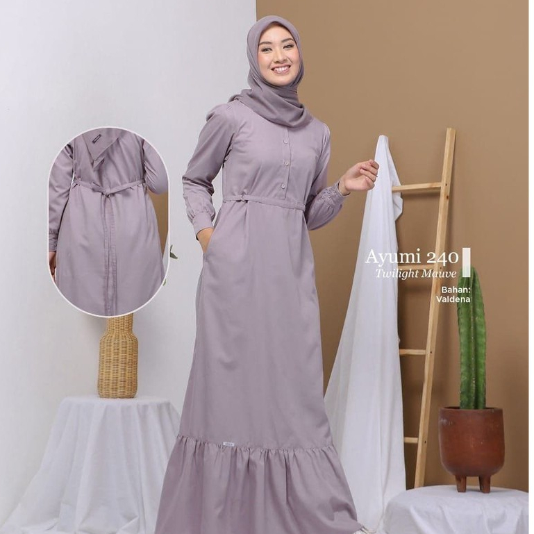 Gamis Terbaru Ayumi 240 Twilight Mauve ORI By ETHICA