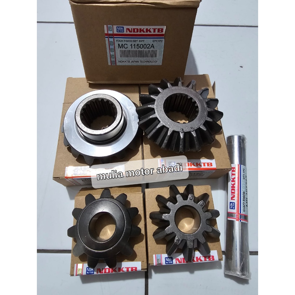 Gigi gardan set pinion side gear  Shaft pinion ps100