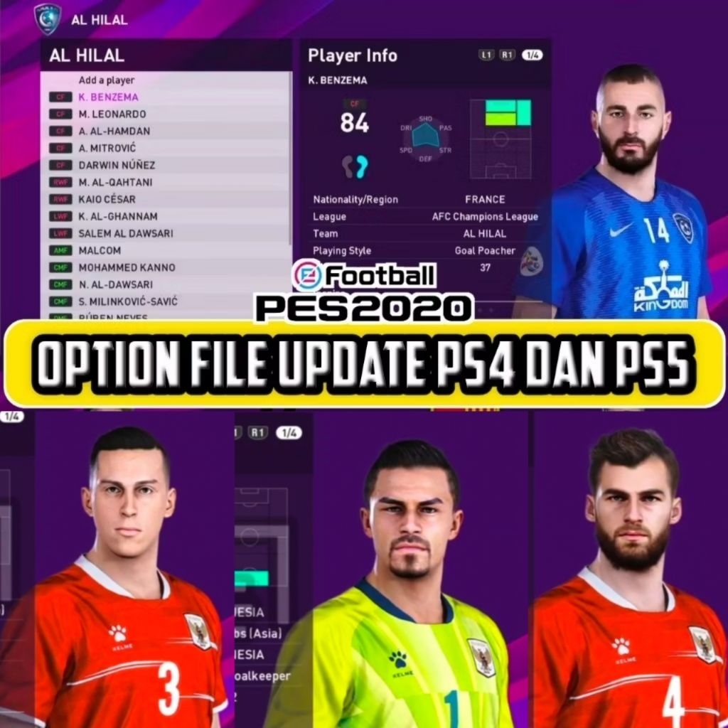 OPTION FILE PATCH PES 2020 UPDATE APRIL 2026 PS4/PS5 ORIGINAL