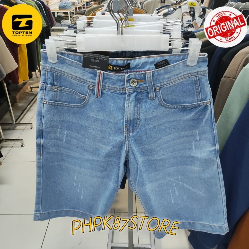 TOP TEN CELANA PENDEK PRIA DENIM POLOS, CELANA PENDEK PRIA  ORIGINAL PREMIUM