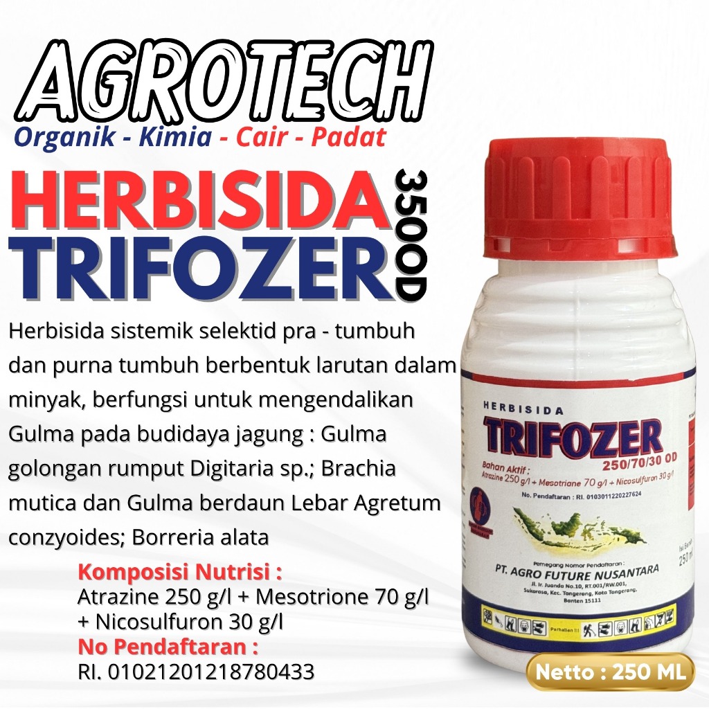 Herbisida TRIFOZER 350OD Obat Gulma Jagung Ampuh Basmi Rumput Liar