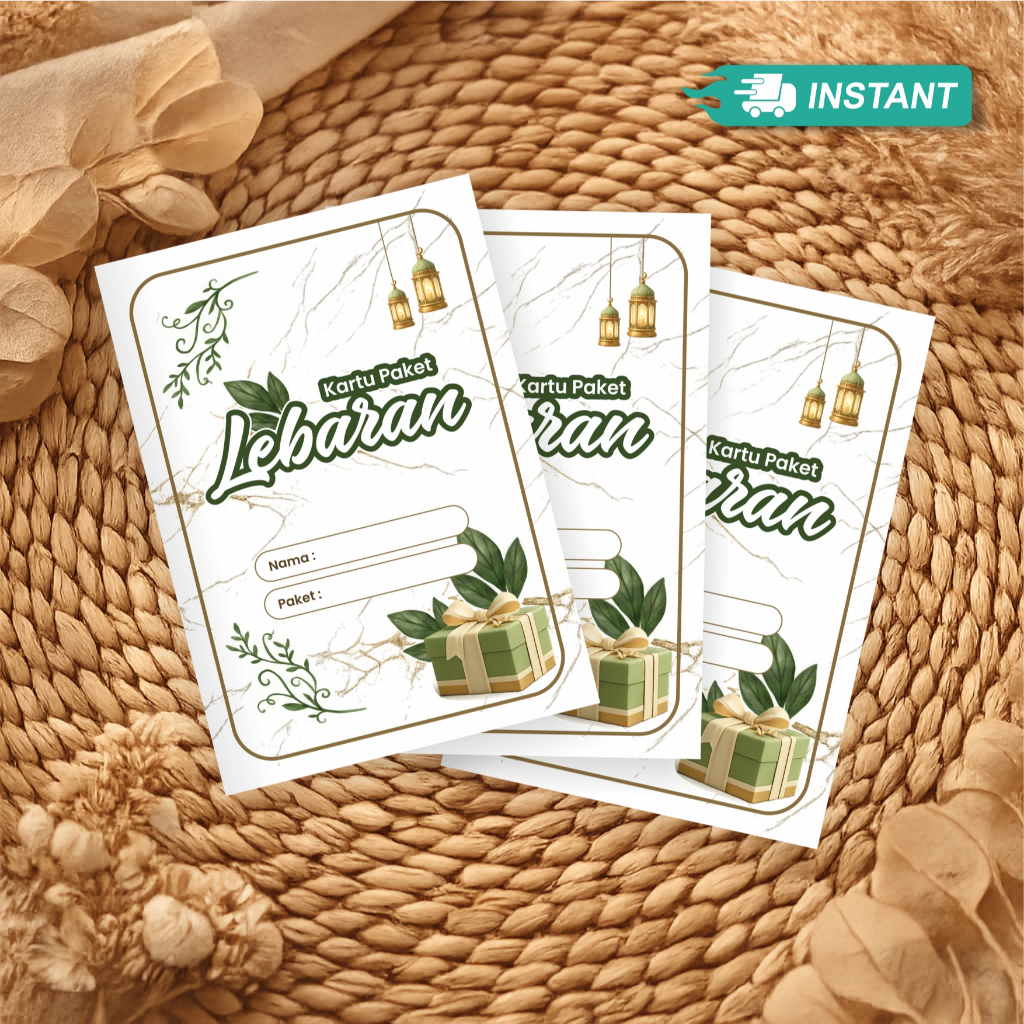 INSTANT Kartu Paket Lebaran | Kartu Paket Lebaran Aesthetic