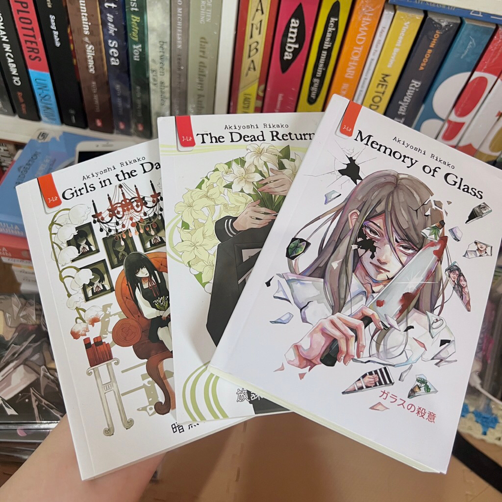 akiyoshi rikako, memory of glass the dead returns girls in the dark buku novel preloved