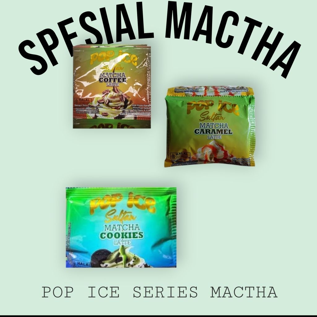 Pop Es Sultan Varian Matcha 1 Renteng Promo