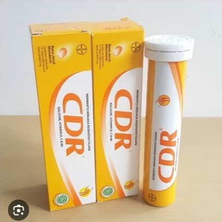 CDR Vitamin C D Tablet - 15 Tablet, Dukung Kesehatan Tulang dan Imun