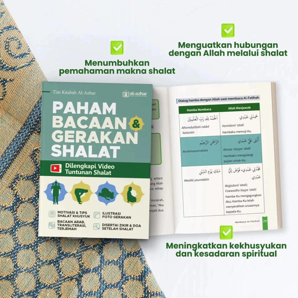 Foto Paham Bacaan dan Gerakan Shalat ORIGINAL Dilengkapi Video Tuntunan Sholat Transliterasi Latin Terjemah Zikir Setelah Solat -  AQWAM