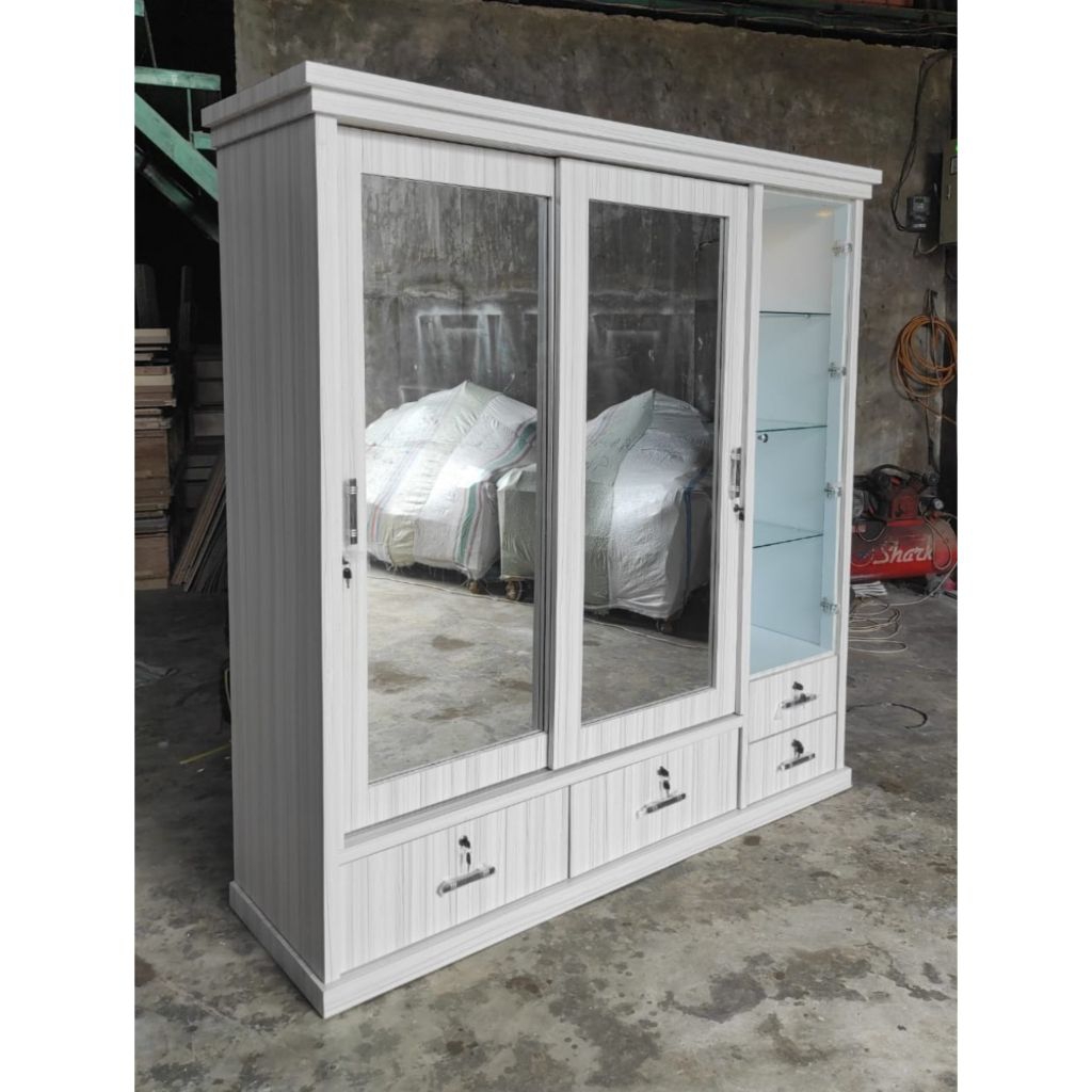 Lemari Pakaian + Lemari Tas bahan kayu Hpl - Star Meubel