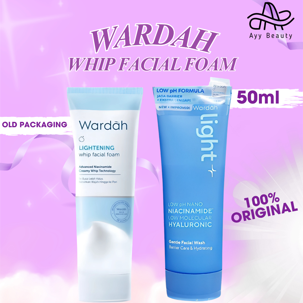 Wardah Lightening Whip Facial Foam 50ml || Sabun Wajah Wardah ||Sabun Muka