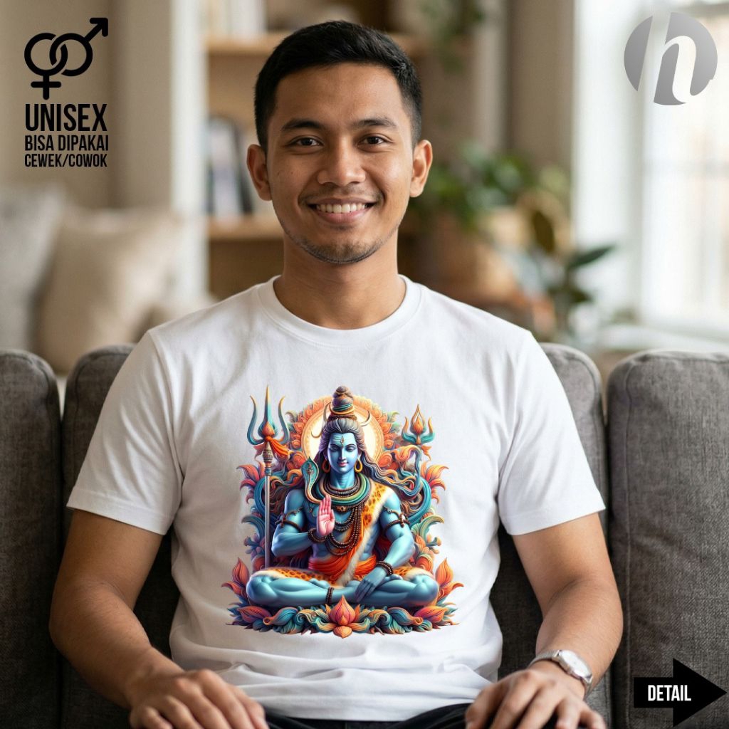Mittara - Seri Hindu Kaos Dewa Siwa / Kaos dewa hindu unisex cotton combed 30s