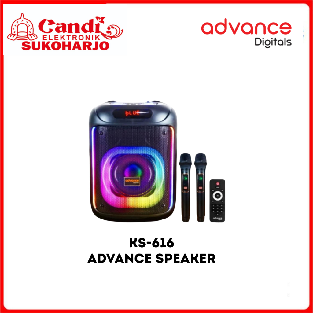 SPEAKER PORTABEL BLUETOOTH | 6.5 INCH | ADVANCE KS-616