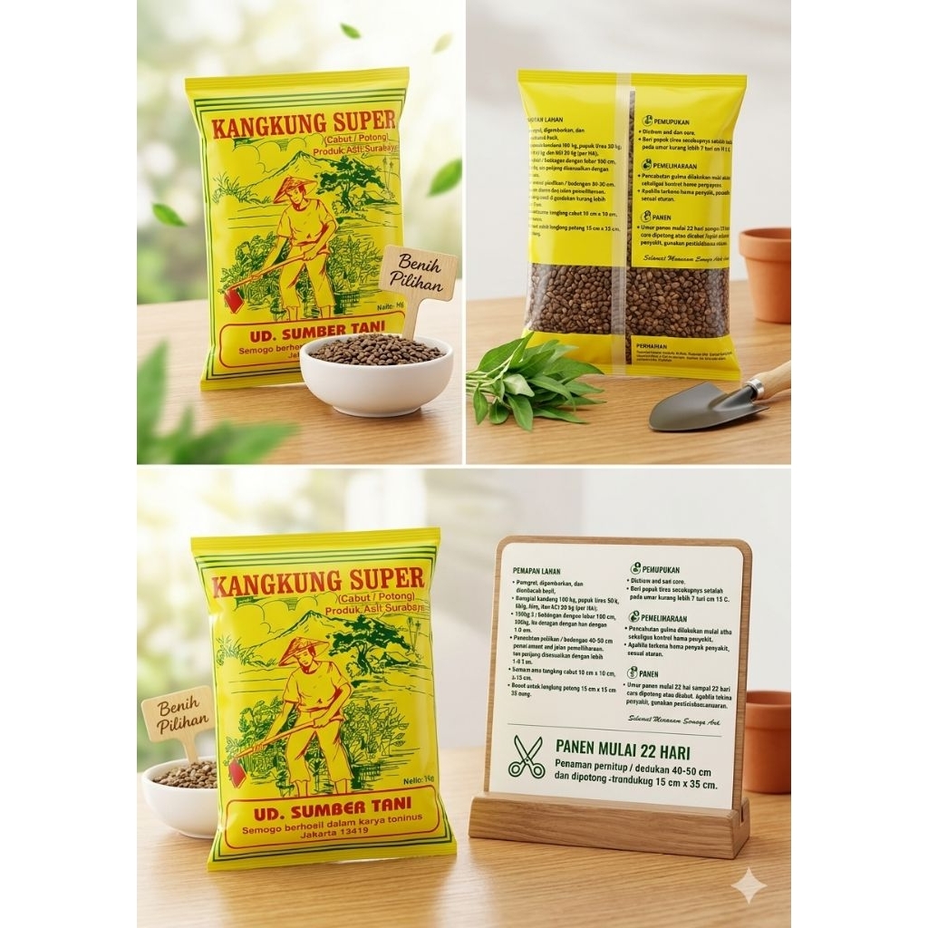 benih bibit kangkung 1 kg