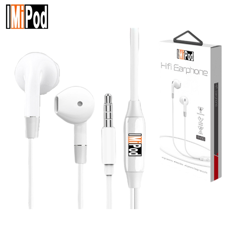 lMiPod YH30 Headphone 3.5mm Bass Berat Berkabel Colokan Dan Lubang Jack