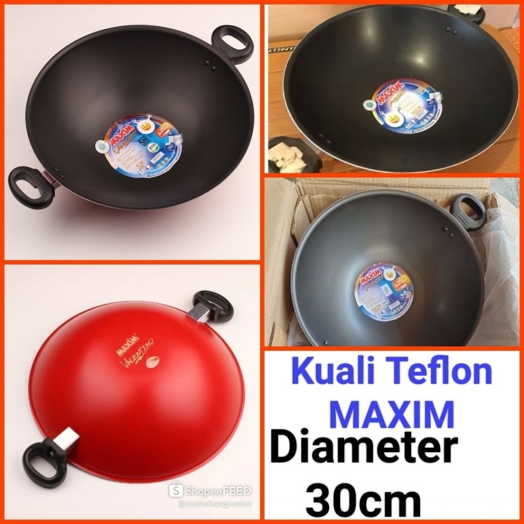 kuali penggorengan teflon wajan teflon MAXIM diameter 30cm