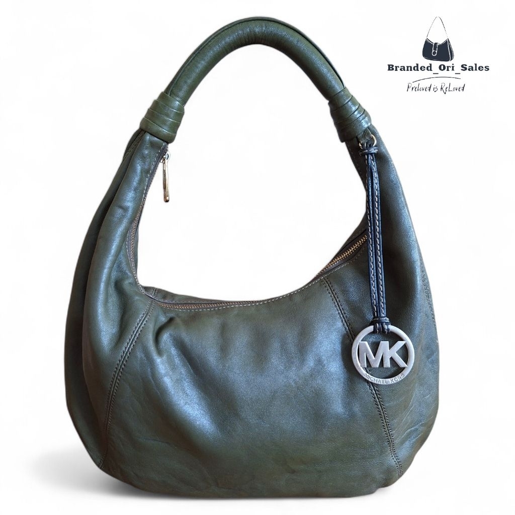 TAS WANITA MK MOSS GREEN HOBO BAG