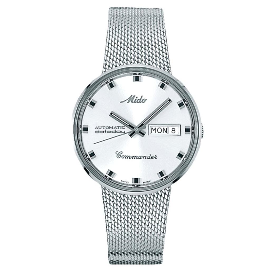 Mido M8429.4.21.13 Commander 1959 Automatic Stainless Steel Jam Tangan Original Garansi Resmi
