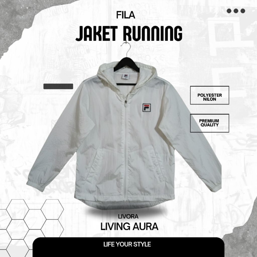 Jacket Running Fila Original Big Logo like New