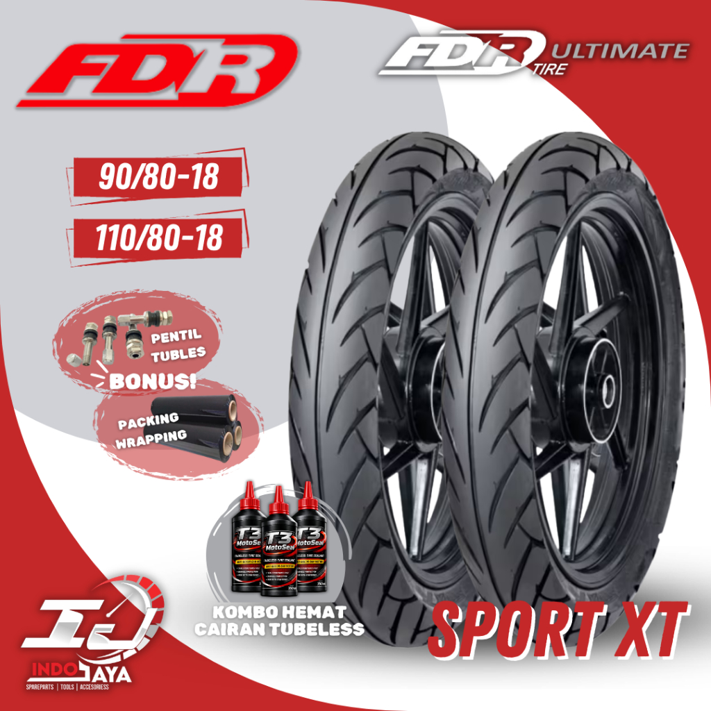 [READY COD] BAN FDR SPORT XT RING 18 / BAN FDR TUBELESS SPORT XT  ( 90/80-18 / 110/80-18 ) BAN FDR T