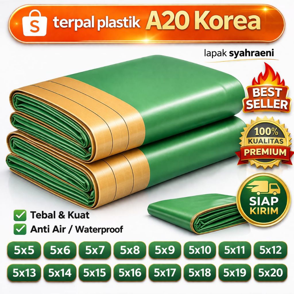 Terpal plastik Korea A20 tebal terpal tenda Terpal Anti air Terpal Anti rembes Terpal tebal Terpal m