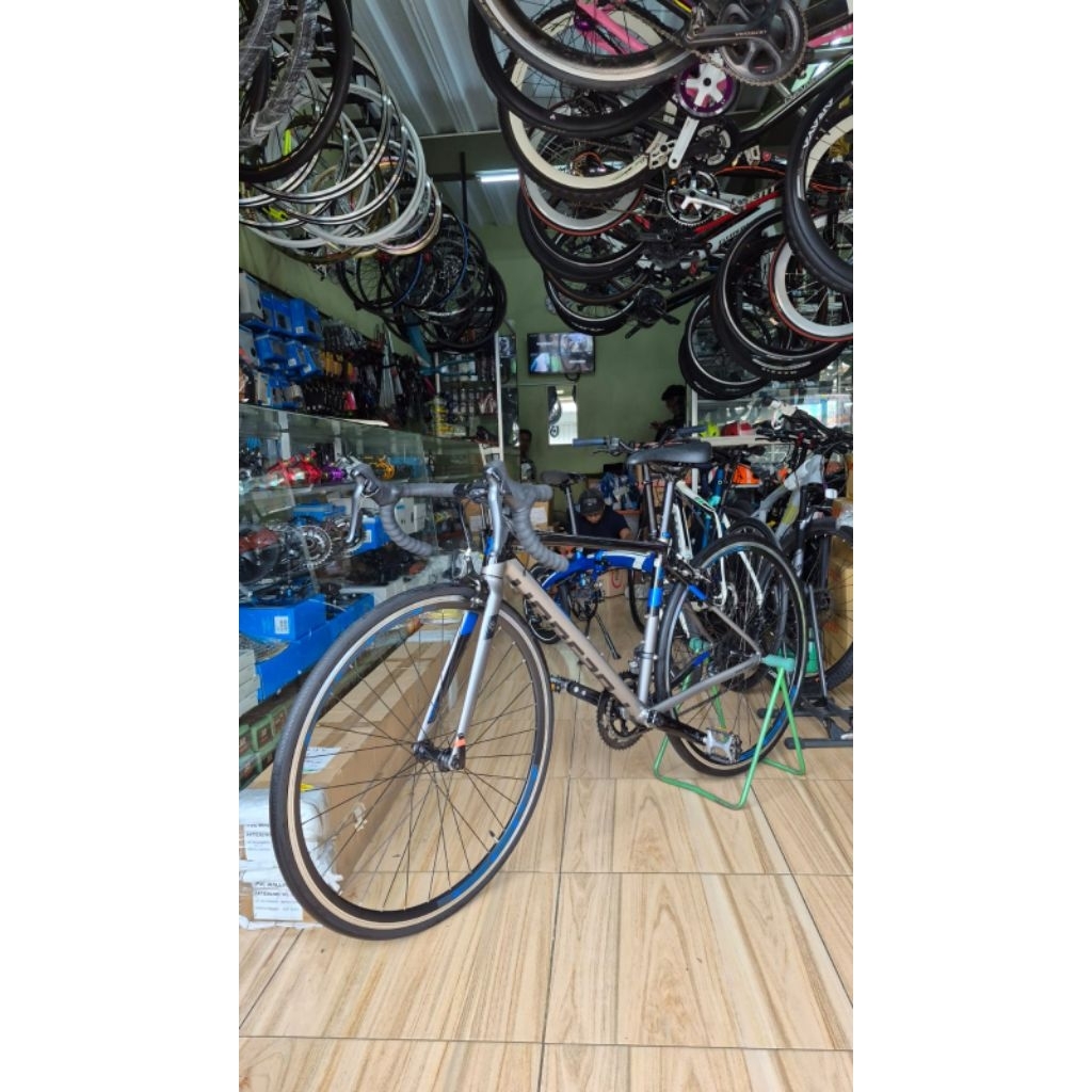 Sepeda Road Bike POLYGON STRATTOS S2 700" Size S Groupset Shimano Claris 2x8 Speed Ubrake Alloy Orig