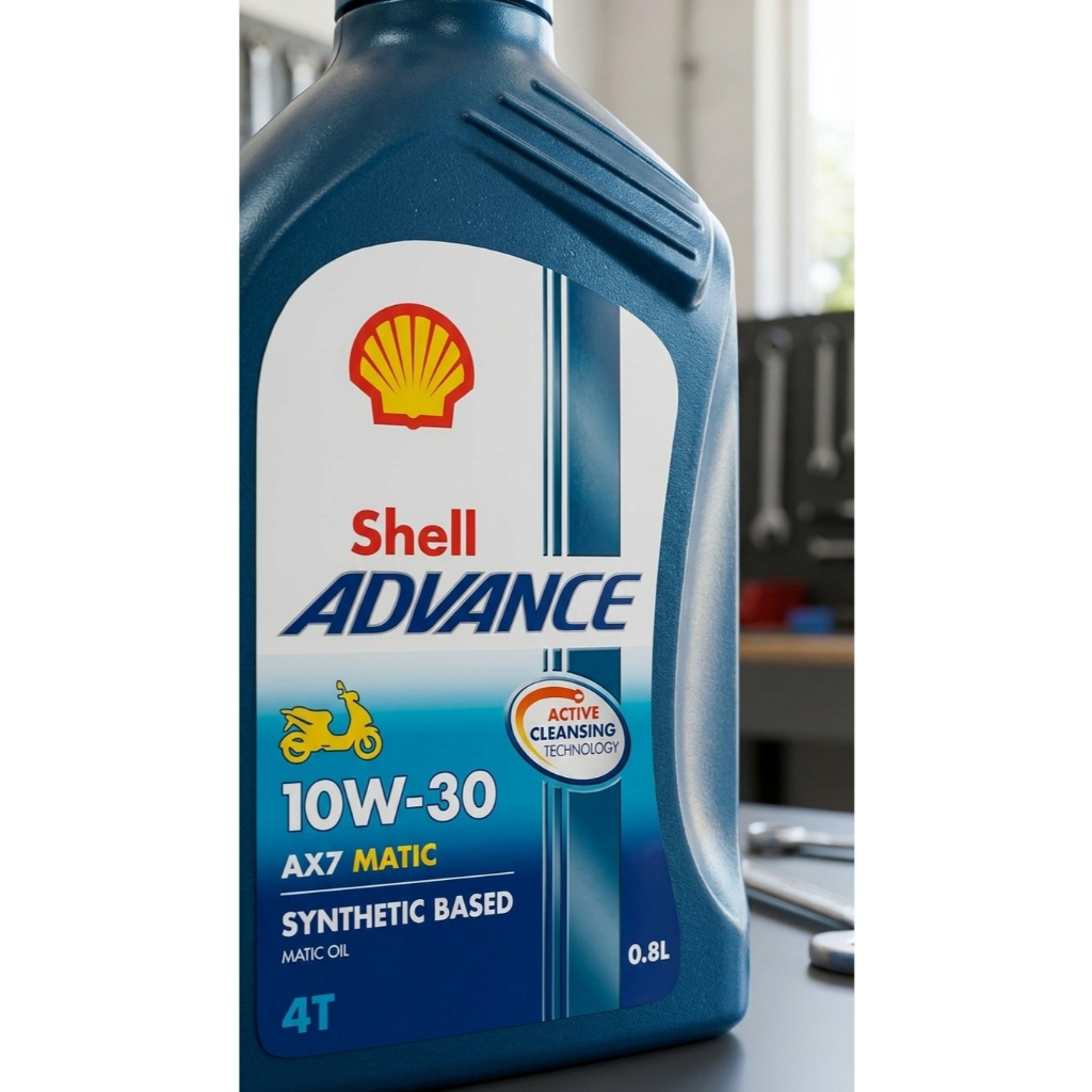 Oli Motor Matic Premium – Shell Advance AX7 Matic 10W-30