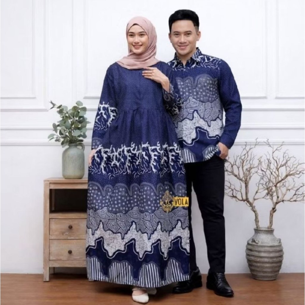 BAJU COUPLE BATIK KEMEJA GAMIS HARGA SEPAKET batik fashion terbaru dan terlaris di shopee