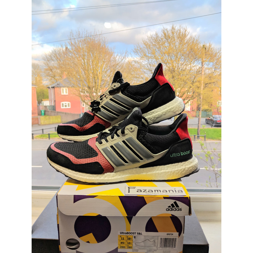SEPATU ADIDAS ULTRA BOOST S&L BLACK GREY RED