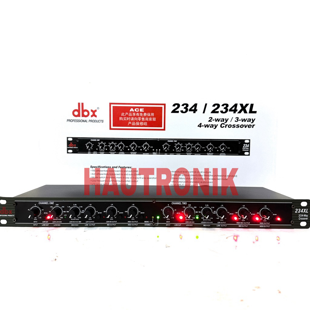 Crossover DBX 234XL 2way / 3way / 4way Crossover dbx234 xl 234 XL Bagus Murah ( Bisa COD )