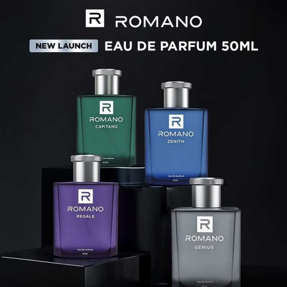 ROMANO Eau De Parfume 50ml - Parfum Cowok Awet Aroma Laki | Genius Capitanio Zenith Regale