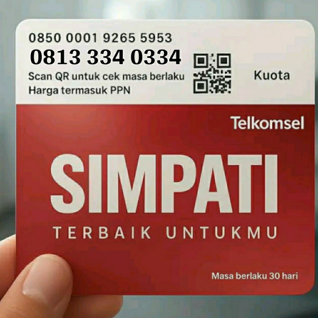 SIMPATI 11 DIGIT NOMOR CANTIK ABCD 3334 0334