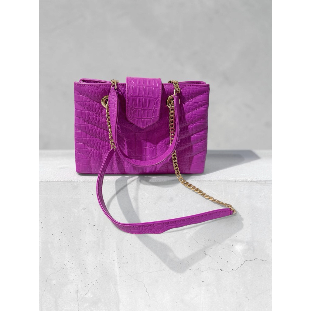 Tas Wanita Mooij Croco Pink Sling