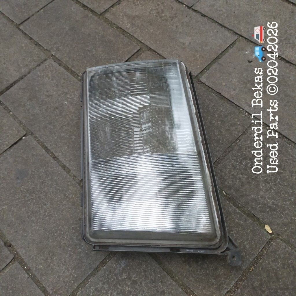 kaca lampu headlamp kiri Mercedes Benz e-class w124 gen 1 tahun 1988