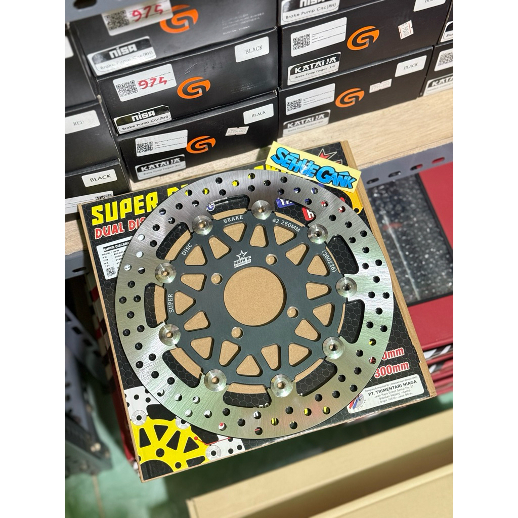 Disc brt super disc brake 260mm lubang 4 H / Y