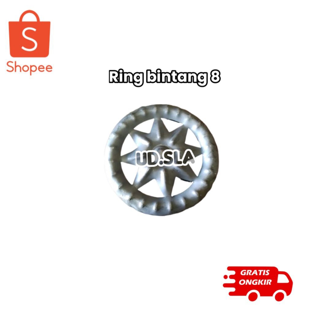 RING BINTANG 8 ornamen pagar / aksesoris pagar