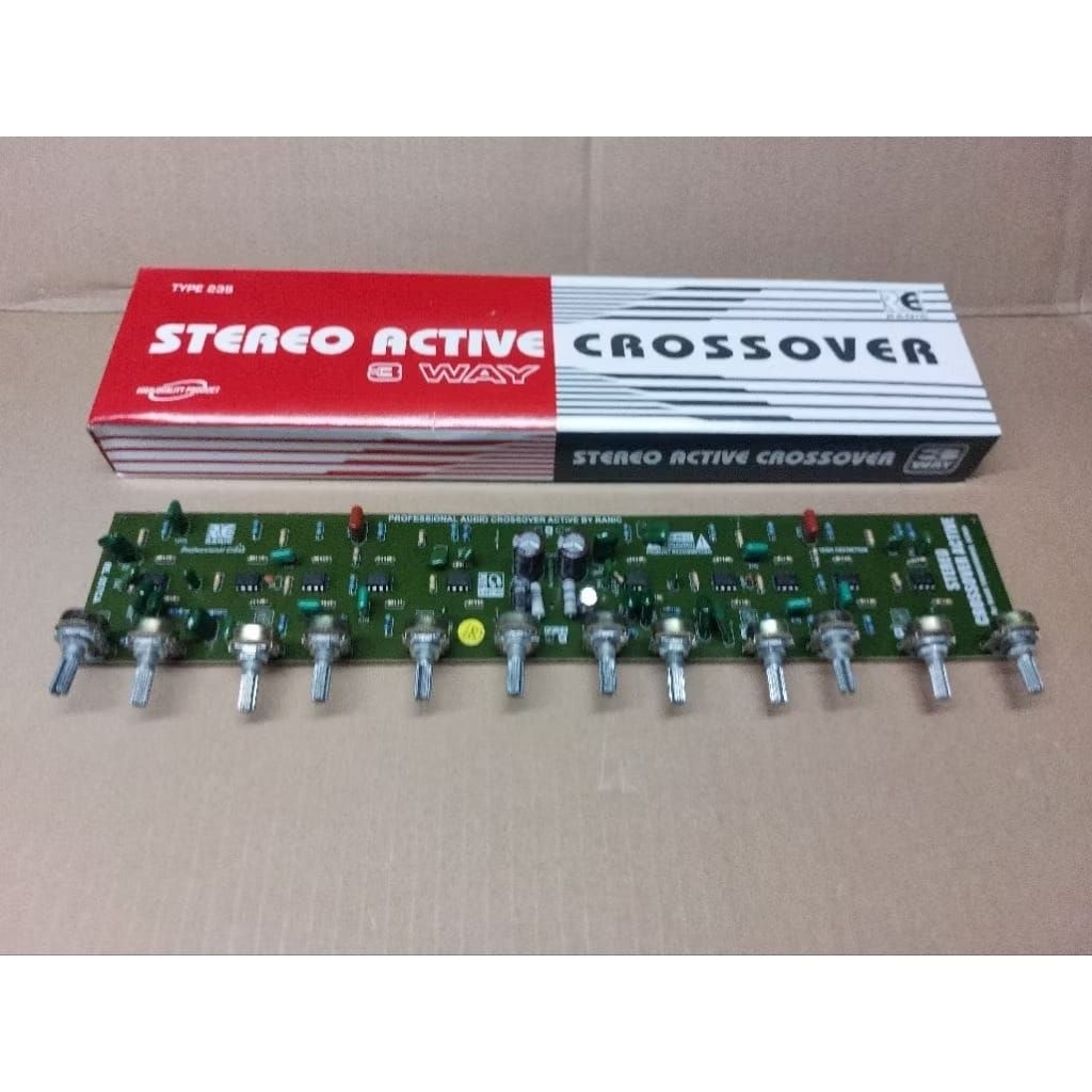 Kit crossover aktif 3 way stereo