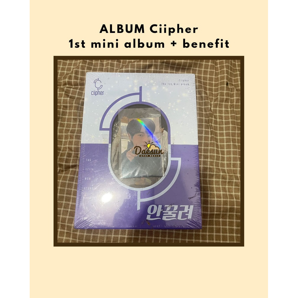 READYSTOK ALBUM CIIPHER + benefit