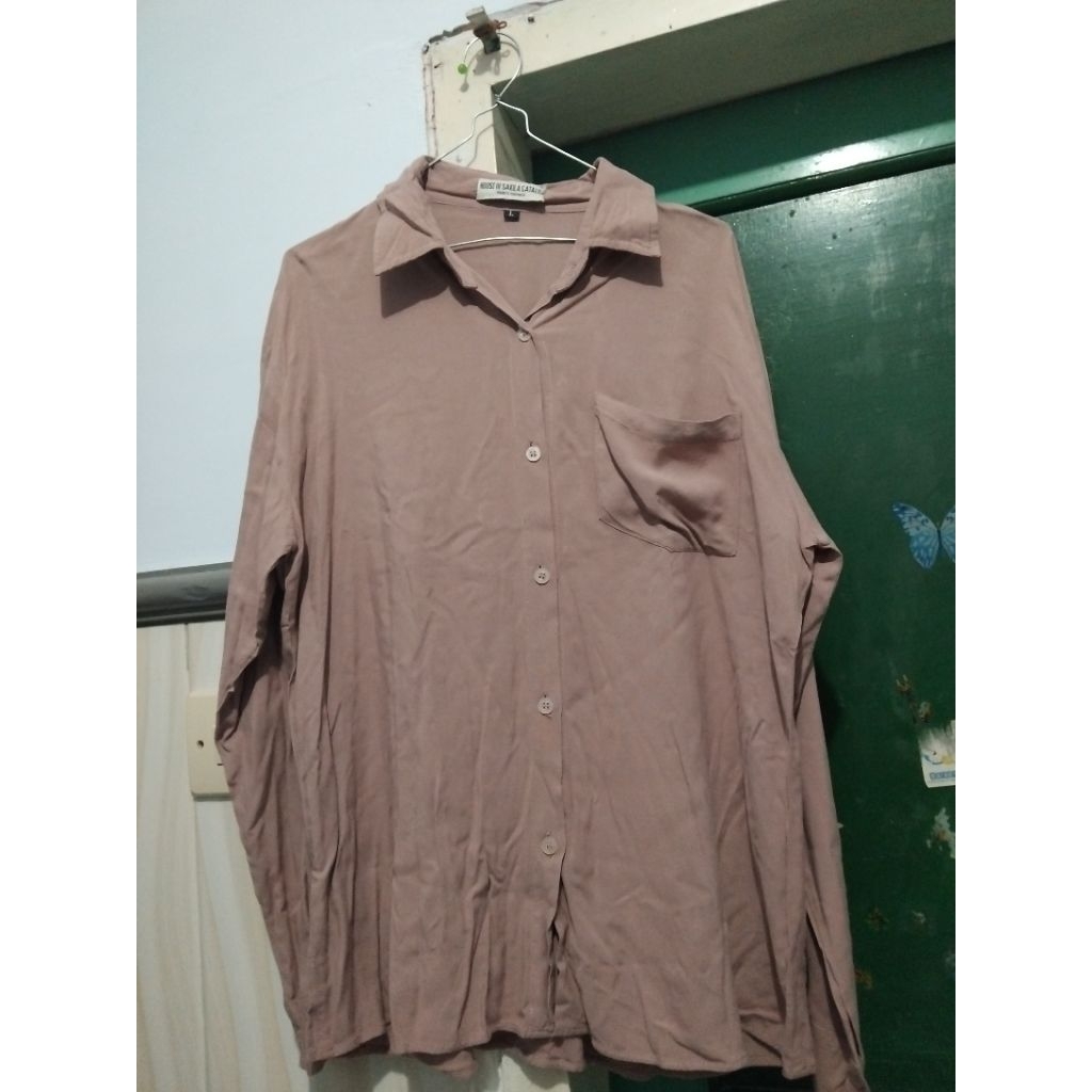 Preloved kemeja mauve